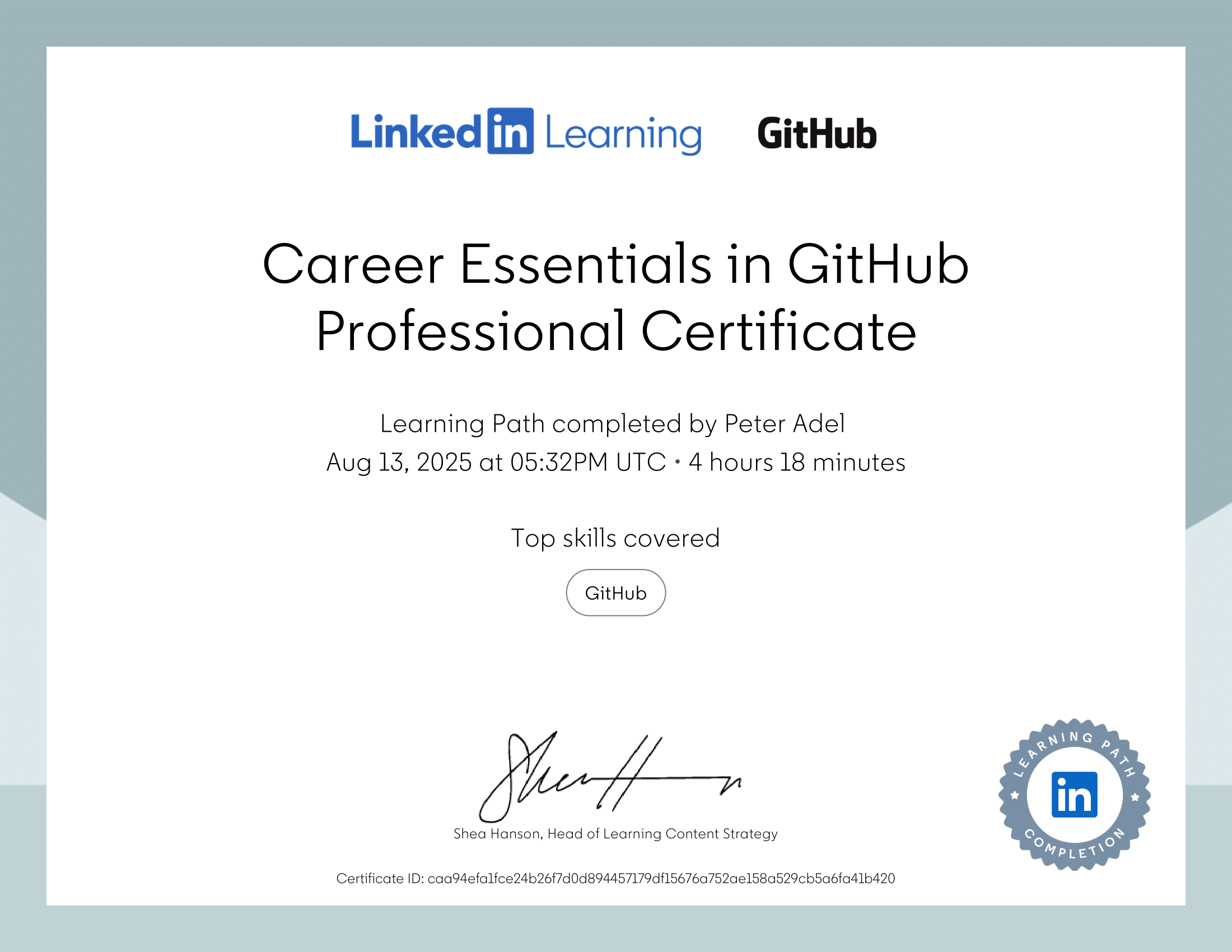 Career Essentials in GitHub