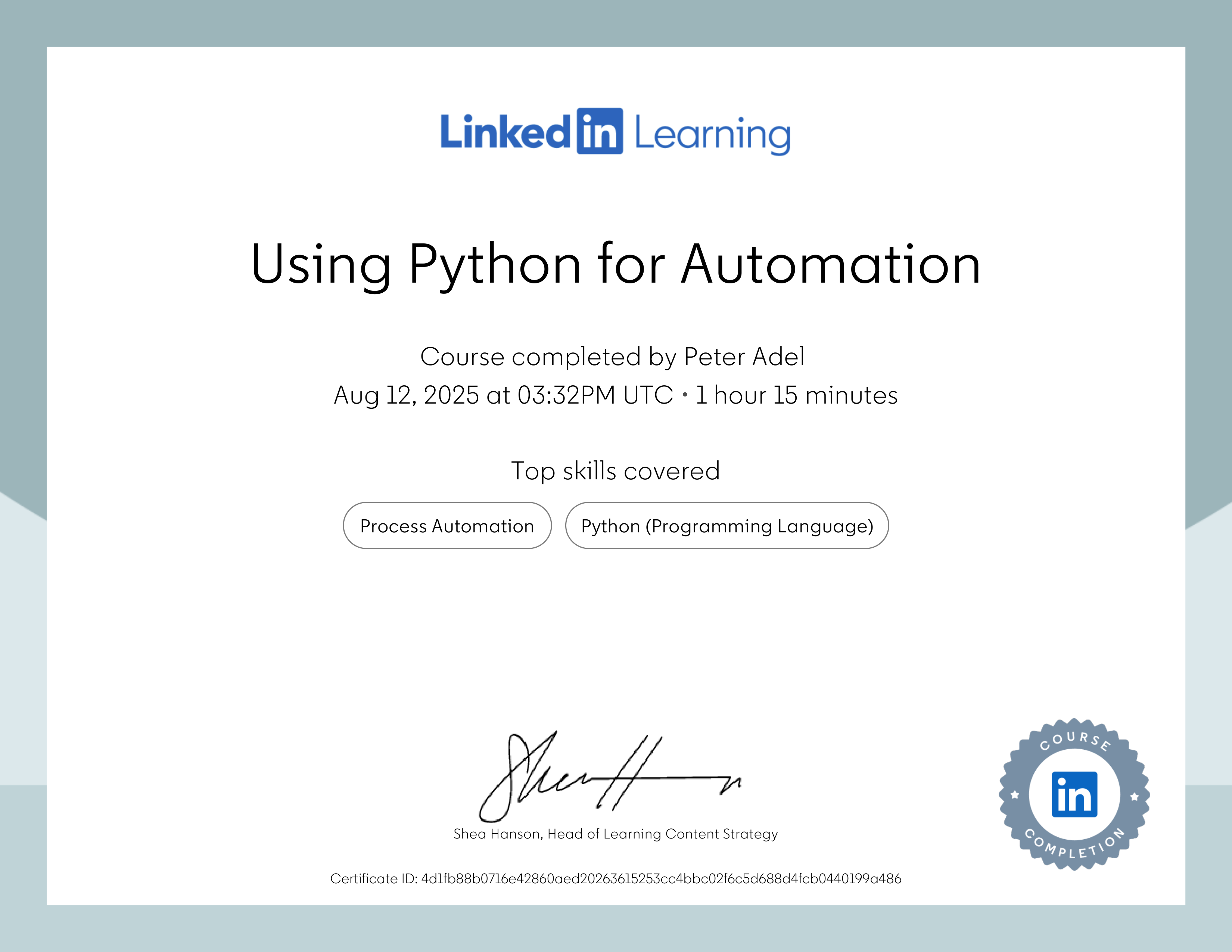 Using Python for Automation